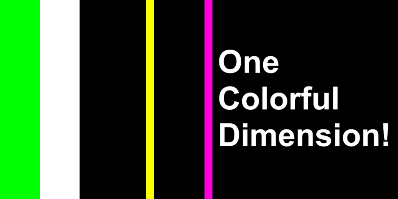 One Colorful Dimension! Game Cover