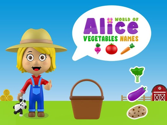 World of Alice   Vegetables Names Game Cover
