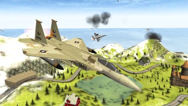 3D Fighter Jet Hurricane - Air Plane Combat Storm Image