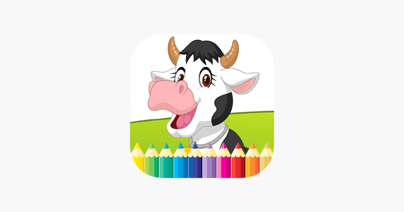 Farm &amp; Animals coloring book - drawing free game for kids Game Cover
