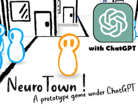 NeuroTown - a Game with ChatGPT AI Image