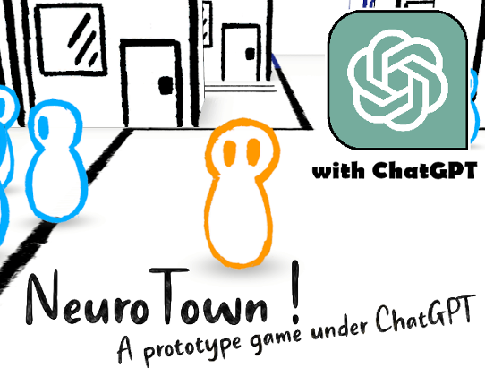 NeuroTown - a Game with ChatGPT AI Game Cover