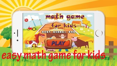 Animal Farm Math Game for kids Image