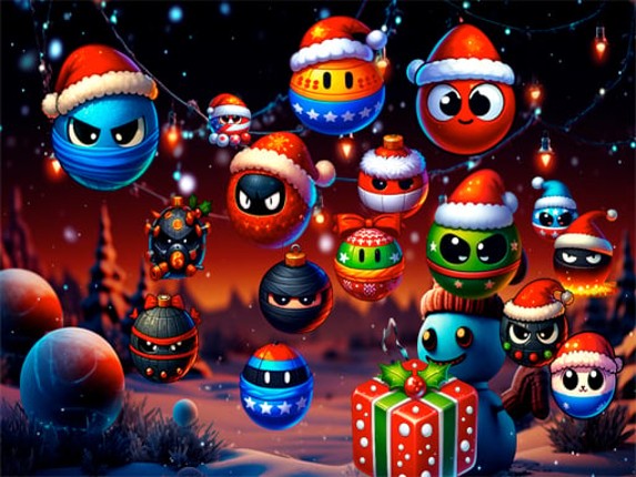 Christmas Rush : Red and Friend Balls Game Cover