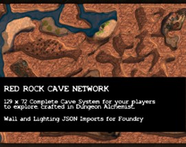 Battle Maps: Red Rock Cave Network for DnD PF2E & other TTRPGs Image