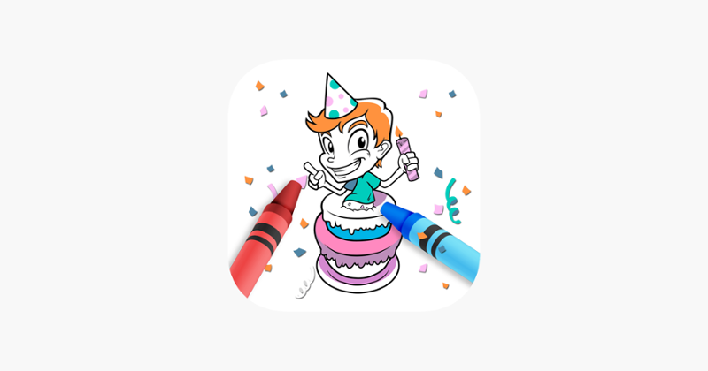 Birthday Coloring Games Game Cover