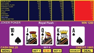 Joker's Wild Video Poker Casino Image