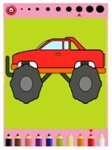 Vehicles Cars Coloring Painting Book Game Image