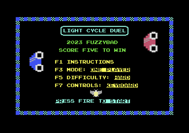 C64 Light Cycles Game Cover