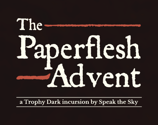 The Paperflesh Advent Game Cover