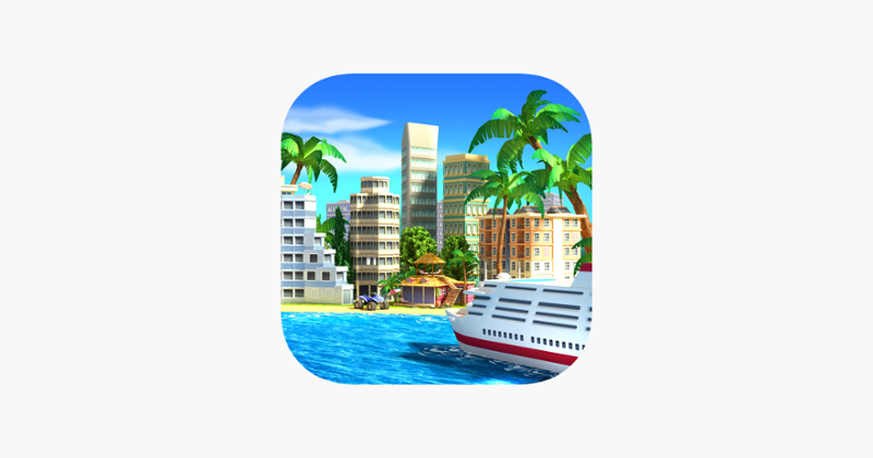 Tropic Paradise Town Build Sim Game Cover