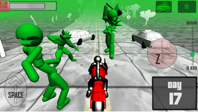 Stickman Zombie: Motorcycle Game Cover