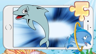 My Dolphins Sea World Animal Puzzle Jigsaw Game For Pre-School Girls And Boys ( 2,3,4,5 and 6 Years Old ) Image