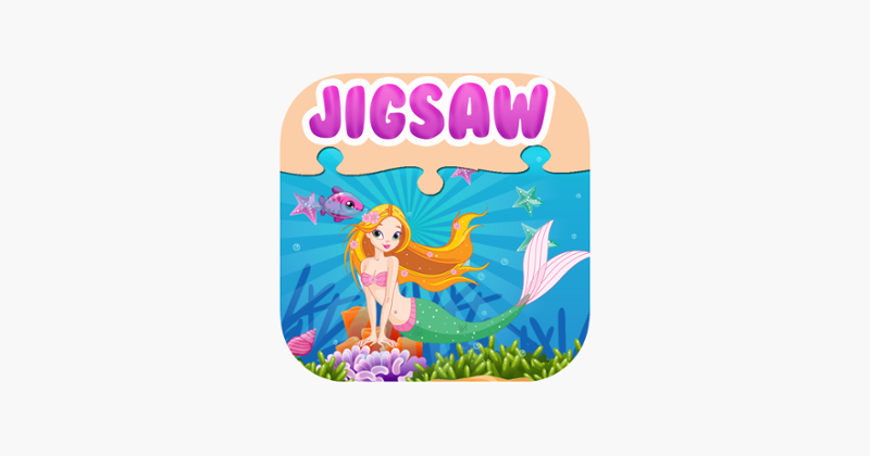 Cute Mermaid Princess Jigsaw Puzzle Game Free - UnderWater Marine Animals Magic Games Brain Training Education For Kids Game Cover