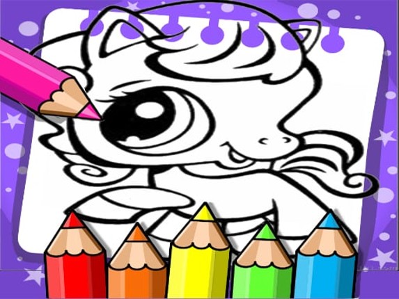 Littlest Pet Shop Coloring Book Game Cover