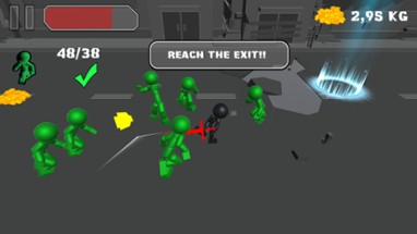 Stickman Killing Zombie Image