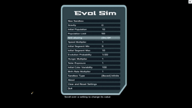 Evol Sim: Evolution Simulator Image