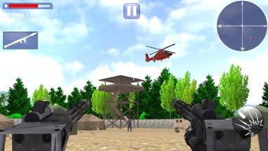 Gunship Helicopter Shoot War Image