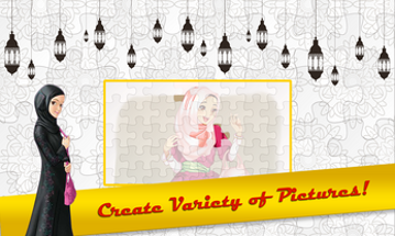 Islamic Puzzle Girl Image