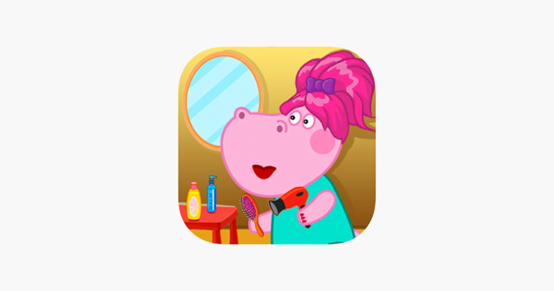 Hair Salon Hippo Fun Game Game Cover