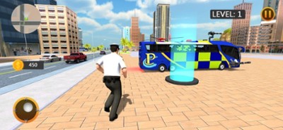 Flying Police Bus Driver Image