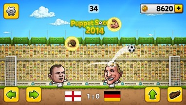 Puppet Soccer 2014 - Football championship in big head Marionette World Image