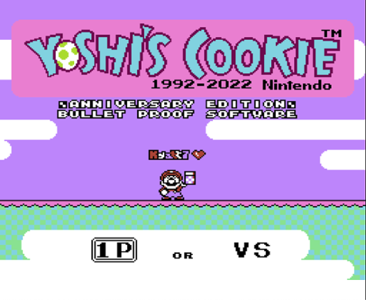 Yoshi's Cookie Anniversary Edition (NES Patch) Game Cover