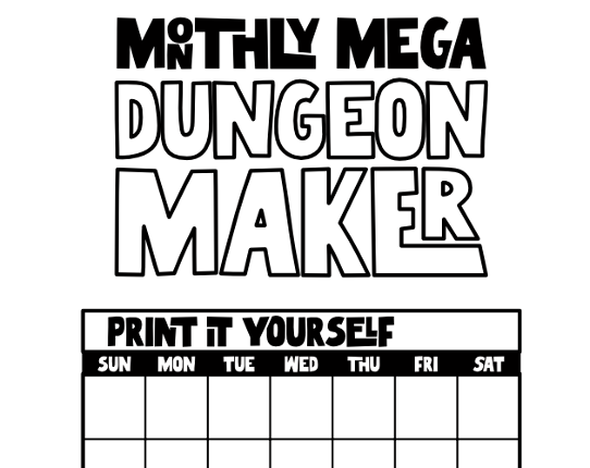 Monthly Mega Dungeon Maker Game Cover