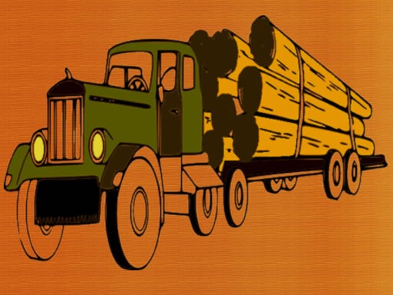 Logging Trucks Coloring Game Cover