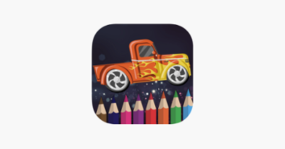 Speed racing car coloring book for kids games Image