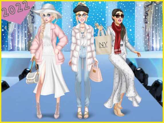 Winter White Outfits: Dress Up Game Game Cover