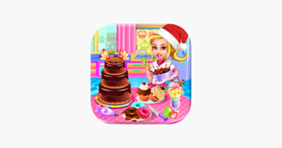 Christmas Doll Cooking Cakes Image