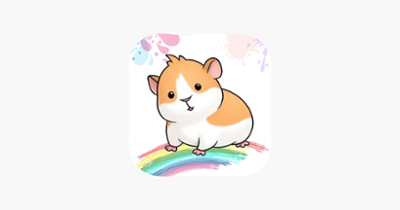 Cute Hamster Coloring Book Drawing for Kid Image