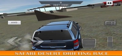 Desert Luxury Car Driving Image