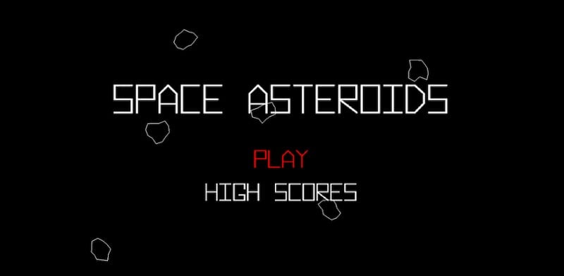 Space Asteroids Game Cover