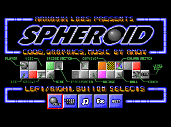 Spheroid (Amiga) Game Cover