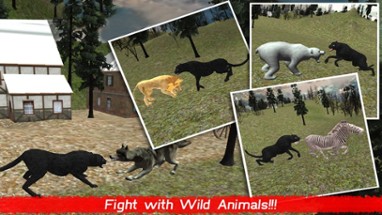 Wild Black Panther Attack Simulator 3D – Hunt the Zebra, Deer &amp; Other Animal in Wildlife Safari Image