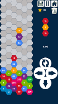 Hexa Columns 2048 Puzzle: Drop n Merge Numbers Image