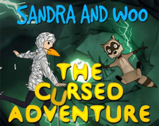 Sandra and Woo in the Cursed Adventure Game Cover