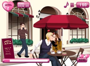 Valentine Kissing –  Kissing Game for  girls in love at Valentine day Image