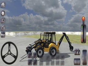 Excavator Backhoe Loader Game Image