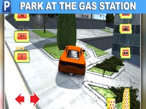 Gas Station Car Driving Image
