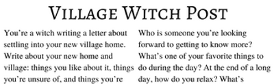 Village Witch Post Image