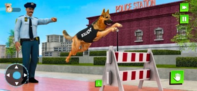 Police Dog Airport Security 3D Image