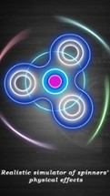 Neon Fidget Spinner Simulator Image