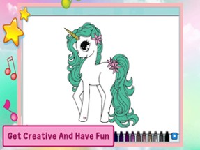 Unicorn Coloring Games - Art Image
