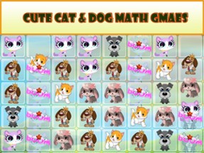Cute Cat and Dog Match Animals Image