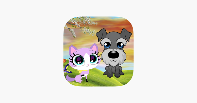 Cute Cat and Dog Match Animals Game Cover