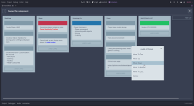 G-Kanban (Project/Task Management in Godot) Image