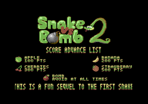 Snake Vs Bomb 2 - Canyon Chaos [Commodore 64] Image